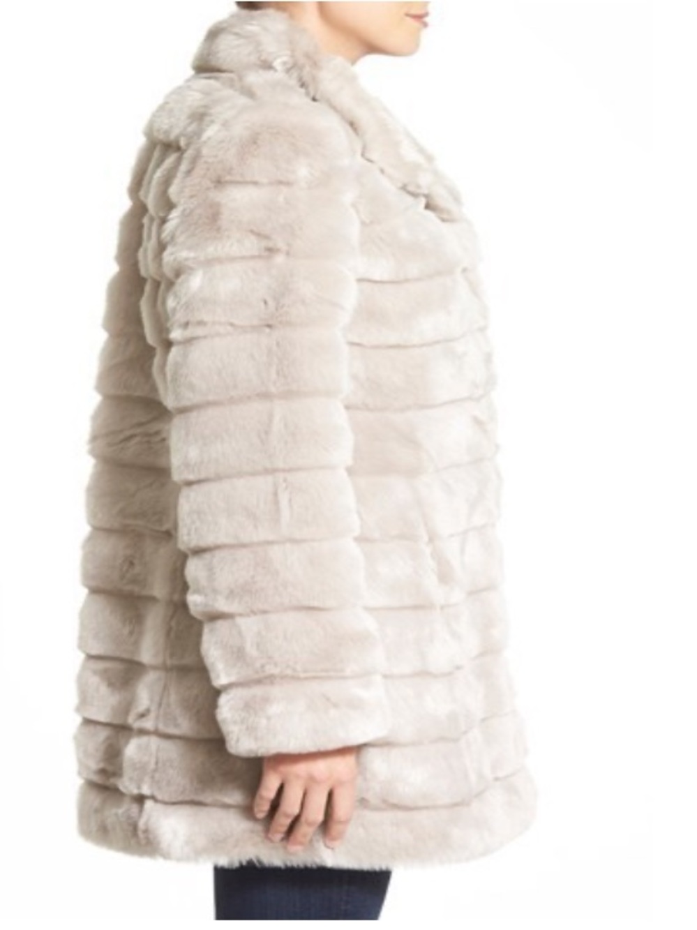 Eliza J Faux Fur Jacket